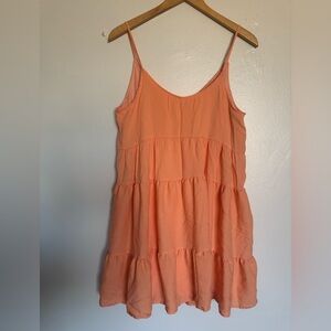 ALTER’D STATE Orange Tiered Sundress
